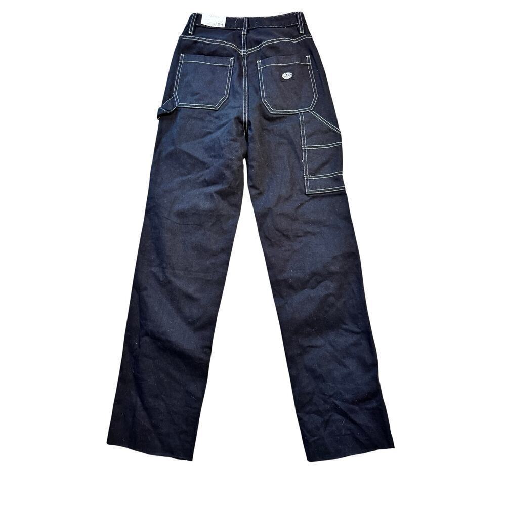 PACSUN 90's Boyfriend Carpenter Jeans/Pants size women's 24; Black; NWT!